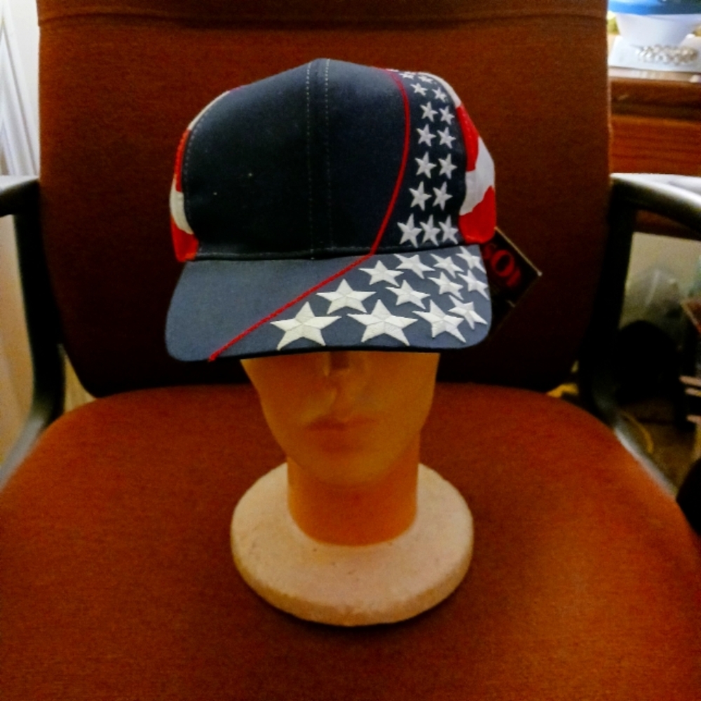 Vintage Patriotic Star Cap